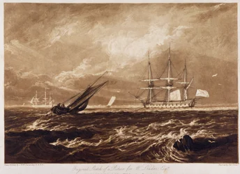 La marine «The Leader», gravée par Charles Turner (1773-1857), 1859-61